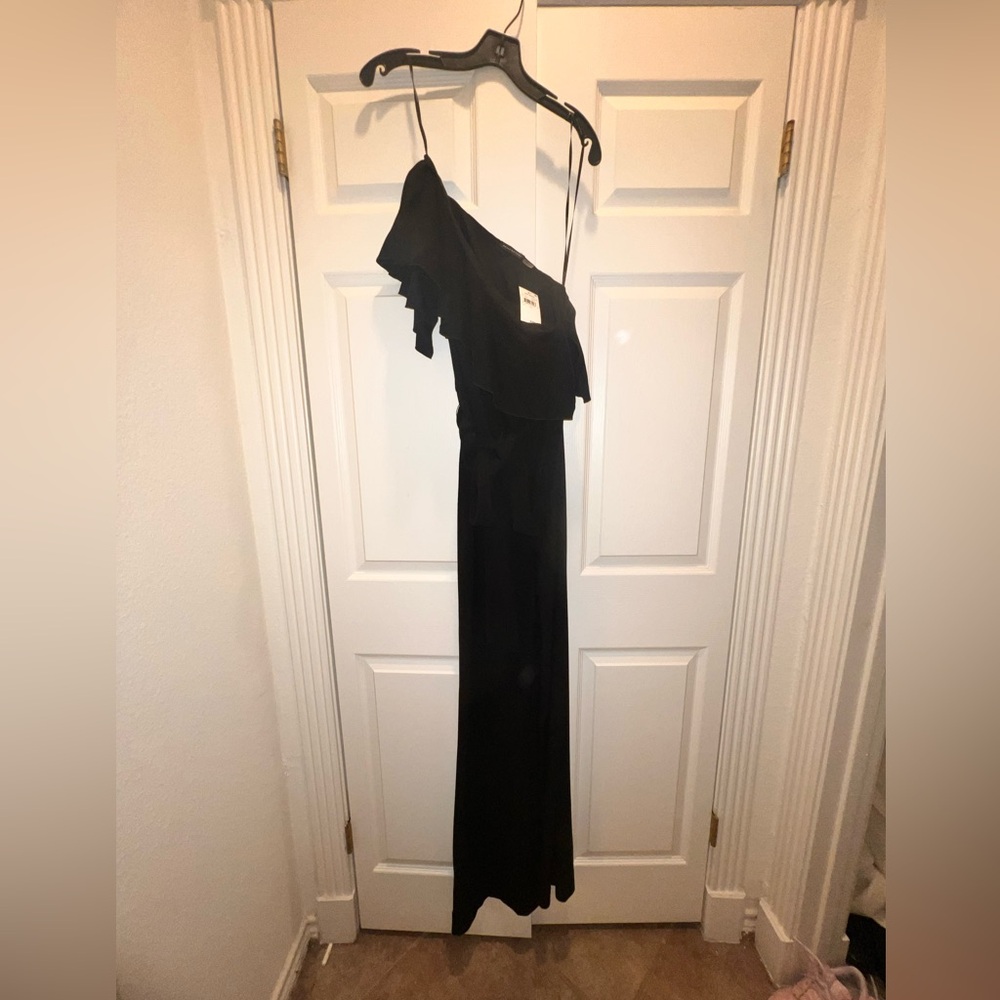 Natori One Shoulder Ruffle Jumpsuit - Picture 3 of 5
